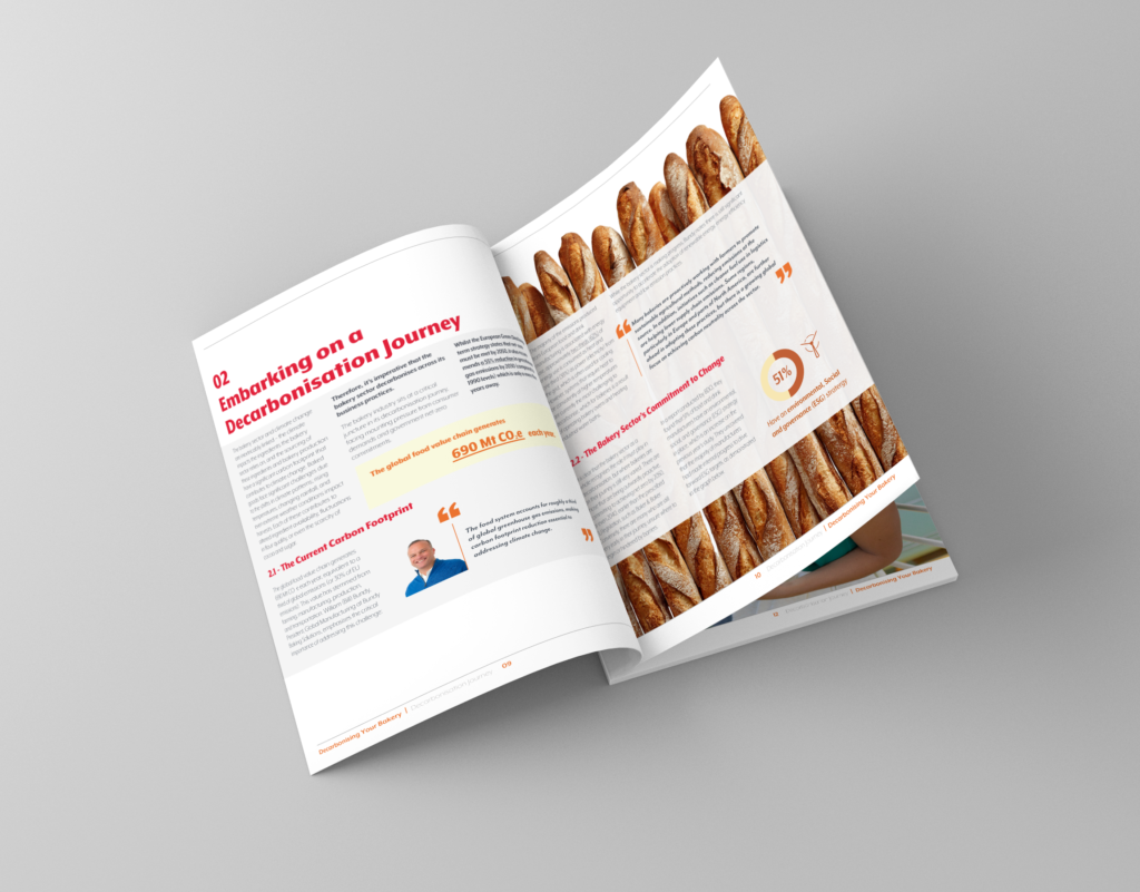 Flipping book preview of the Decarbonising Your Bakery Report